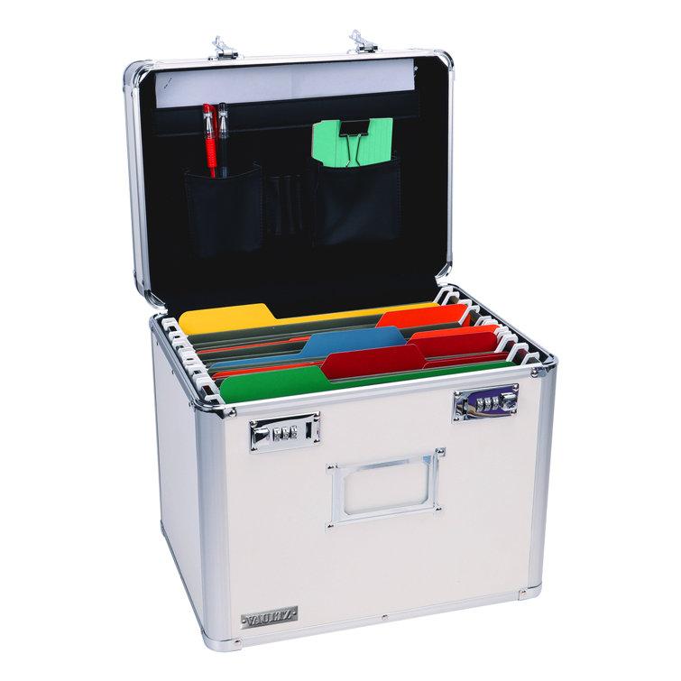 Vaultz Locking Letter Size File Security Box, White Wayfair Canada